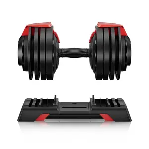 Xdumbell 공장 새로운 피트니스 제품 Oem 지원 24 kg 24 kg 552 무료 무게 조정 가능한 덤벨 세트 베이스