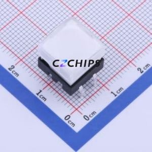K6-6279D-01 Tactile Switch Through hole Component (THT)-6P,12x12mm Switch 1.6N Through Hole 12mm 12mm - Product Image 1