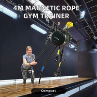 Entrenador de Cuerda sin Fin para Entrenamiento de Core y Fuerza, Colgante, Fácil de Usar en Casa, con Control Magnético de Resistencia de 6 Niveles