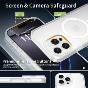 เคสโทรศัพท์แบบใสกันน้ำ กันกระแทก ป้องกันรอยนิ้วมือ พร้อมวงแหวนแม่เหล็ก ดีไซน์เกราะแม่เหล็ก TPU+<span class=keywords><strong>PC</strong></span>+N52  <span class=keywords><strong>2</strong></span> 1 - Product Image 2