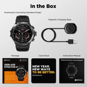 [Le Nouveau 2022] Montre Intelligente GPS <span class=keywords><strong>Zeblaze</strong></span> <span class=keywords><strong>Stratos</strong></span> <span class=keywords><strong>2</strong></span> Écran AMOLED Surveillance de la Santé 24h Batterie Longue Durée 5 ATM Montre Intelligente pour Hommes - Product Image 6