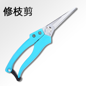 Blue Stemmed Straight Headed Fruit Picking Shears Stainless Steel Bypass Pruner 10-20 Mm Trimming Diameter Gardening Tool - Product Image 1