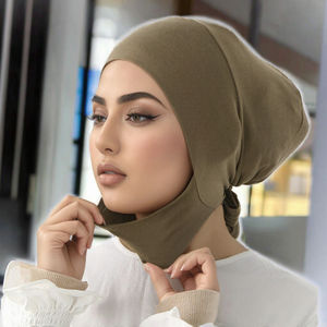 Nouveau turban en jersey modal extensible et respirant, doux, pour femmes musulmanes, à porter au quotidien, toutes saisons, marque personnalisée - Product Image 2