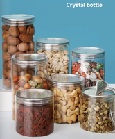 2024 nouveau produit taille personnalisée 211 boîte de thon vide PET avec couvercle POE facile à ouvrir clair Transparent remplissage à chaud chaud chaud pour le stockage des bonbons