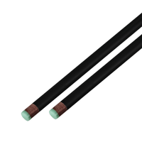 Tongkat Biliar Vintage Serat Karbon Teknologi Hitam Berkualitas Tinggi, Terpisah 2 Bagian, Ujung 10.5mm/11.5mm/13mm, Dapat Disesuaikan OEM