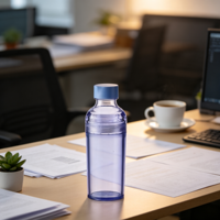 Bouteille d'eau Longstar PC 260 ml sans BPA avec infuseur à thé, anti-fuite, écologique, pour boire directement, idéale pour la gym, les activités de plein air, les voyages, cadeau