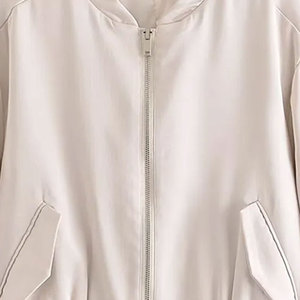 Personalized <b>Men</b> Satin Bomber <b>Jacket</b> With Long Sleeve <b>Lightweight</b> Zip Up Shiny Outerwear With Custom Logo Satin <b>Jacket</b> For <b>Men</b> - Product Image 5