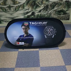 Cadre publicitaire portable personnalisé support de bannière d'arrière-plan triangle de haricot rond bannière pop-<span class=keywords><strong>up</strong></span> pour la promotion extérieure directe de l'usine - Product Image 4