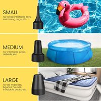 Pompe à air électrique à grand volume 110V AC/12V DC, pompe de gonflage universelle bidirectionnelle pour matelas pneumatique portable, pour piscine gonflable