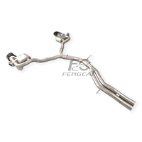 Upgrade Knalpot Performa Tinggi T304 Stainless Steel untuk Audi RS4 RS5 B9 B9.5 2.9T 2019-2024 Sistem Knalpot Valvetronic Catback