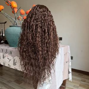 Parrucche Lace Front 6*13 con Onde Profonde e Riccioli, Capelli Sintetici Lunghi, Biondo e Castano, di Lusso Premium per Donne - Product Image 3