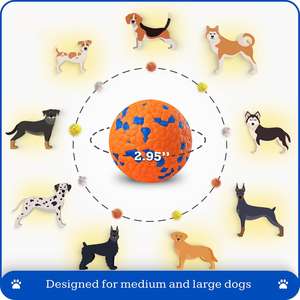 Dog Tooth Cleaning Eco-Friendly Plastic TPR <b>Bite</b>-Resistant Interactive Training Chew Ball Durable Pet Toy - Product Image 2