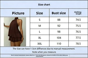 <span class=keywords><strong>Vestido</strong></span> <span class=keywords><strong>corto</strong></span> de verano para mujer, estilo europeo-americano, transfronterizo, holgado, sexy, con cuello halter y cintura alta, <span class=keywords><strong>ajustado</strong></span>, para vacaciones. - Product Image 6