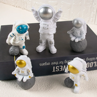 Astronaute Espace Gâteau Toppers Espace Astronaute Figurines Planète Fusée Gâteau insérer Enfants Fête D'anniversaire Fournitures Baby Shower