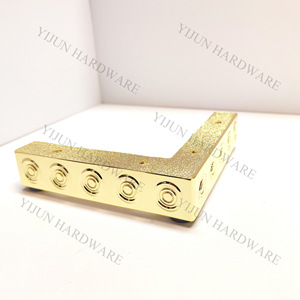 Aluminum Alloy <b>Sofa</b> <b>Legs</b> Gold Right Angled Modern Furniture Support Heavy Duty - Product Image 1