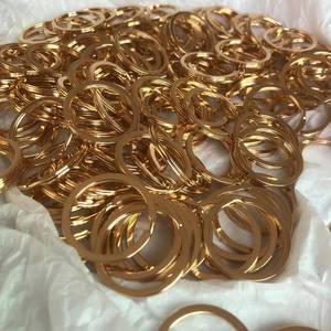 Fermoirs de porte-clés en métal or, argent, or rose, anneaux à mousqueton, fournitures de fabrication de bijoux DIY - Product Image 6