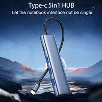 JustLink 5 en 1 PD multiport adaptateur USB Port USB 3.0 chargeur de téléphone Station d'accueil de charge rapide pour ordinateur portable