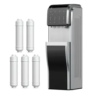 RO Sistema De Filtro De Água ETL FCC Certified Hot Cold Home Temperatura Água Fornecimento Bala Gelo Esmagado Água e Ice Dispenser