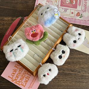 Kıdemli üretici toptan özel şanslı küçük hayvanlar peluş oyuncak kolye bebek kolye peluş oyuncak anahtarlık - Product Image 1