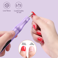 Ponceuse à ongles rechargeable à vitesse réglable 0-10000 tr/min, système de lime électrique portable en acier pour le soin des ongles naturels et acryliques