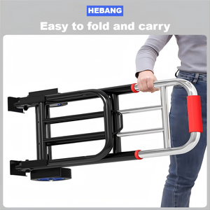 Kleiner, leichter, tragbarer, faltbarer Edelstahl-Trolley mit leisen Rädern für Einkauf, Lebensmittel und Marktstände - Product Image 4