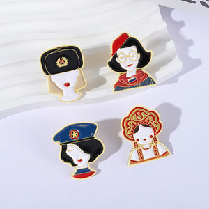 Эмалированные булавки для костюма русских девочек, сувенирные броши в этническом стиле - Product Image 2