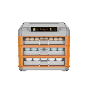 Incubatrice a cassetto 3 strati 192 capacità uovo di gallina hatcher completamente automatico