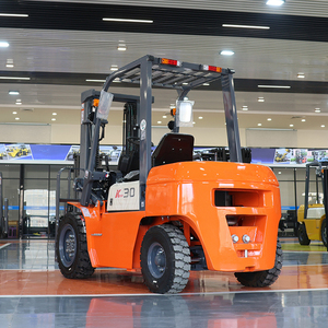 En stock Entrega rápida 3 toneladas Pequeño Industrial Pesado 4x4 Carretilla elevadora diesel con horquilla de peso - Product Image 2