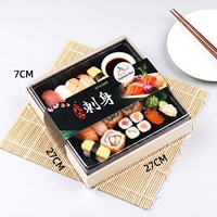Boîtes à lunch en bois recyclables DIY, motif éléphant et oiseau, rectangulaires, isothermes, portables, personnalisables, pliables, type bento
