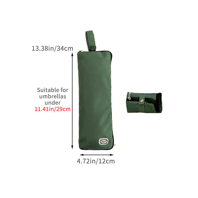 สีเขียวมะกอก ขนาดกลาง -- เหมาะสำหรับร่มที่มีขนาดไม่เกิน 29 ซม.