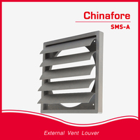Volet anti-gravité gris ABS - Aérateur d'échappement à ouverture automatique pour surpression d'air, gris