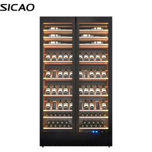 Refroidisseur à vin haut de gamme personnalisé, contrôle avancé de la température et de l'humidité, grande capacité de 600 l, en acier inoxydable, refroidisseurs contrôlés par application, JC-800A - Product Image 3