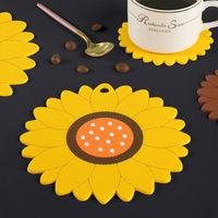 Nouveau design Tapis de table et dessous de plat isolant anti-brûlure style nordique tournesol pour la maison