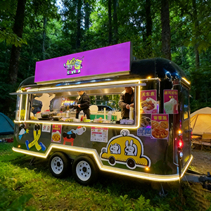 Remorque alimentaire mobile multifonctionnelle en aluminium et acier inoxydable, avec chauffage intégré, pour la vente rapide de snacks et de plats commerciaux – Meilleures ventes - Product Image 3