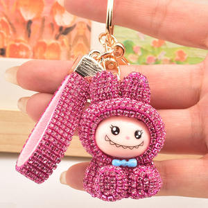 Брелок для кукол Лабубу с кристаллами - Product Image 4