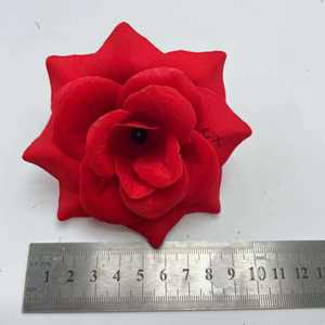 عرض ساخن على أزهار الورود الصناعية الحريرية، أزهار من الساتان، أزهار من الورود الحريرية العاجية لتزيين حفلات الزفاف - Product Image 2