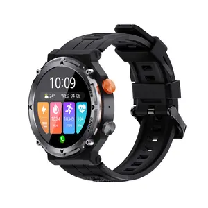 Montre intelligente multifonctionnelle Ip68 étanche 20223 410Mah Outdoor Round Dropship Mobile Phone Calling C21 Pro Smart Watch