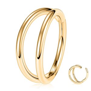 Anillos de Titanio G23 para Piercing Daith, Anillo de Nariz, Septum, Hipoalergénico, Joyería de Titanio ASTM F136, Pendientes Helix - Product Image 4