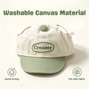 Cappellino da Baseball Regolabile Estivo per Cani, Cappello Parasole Traspirante per Cuccioli con Grandi Fori per le Orecchie - Product Image 5
