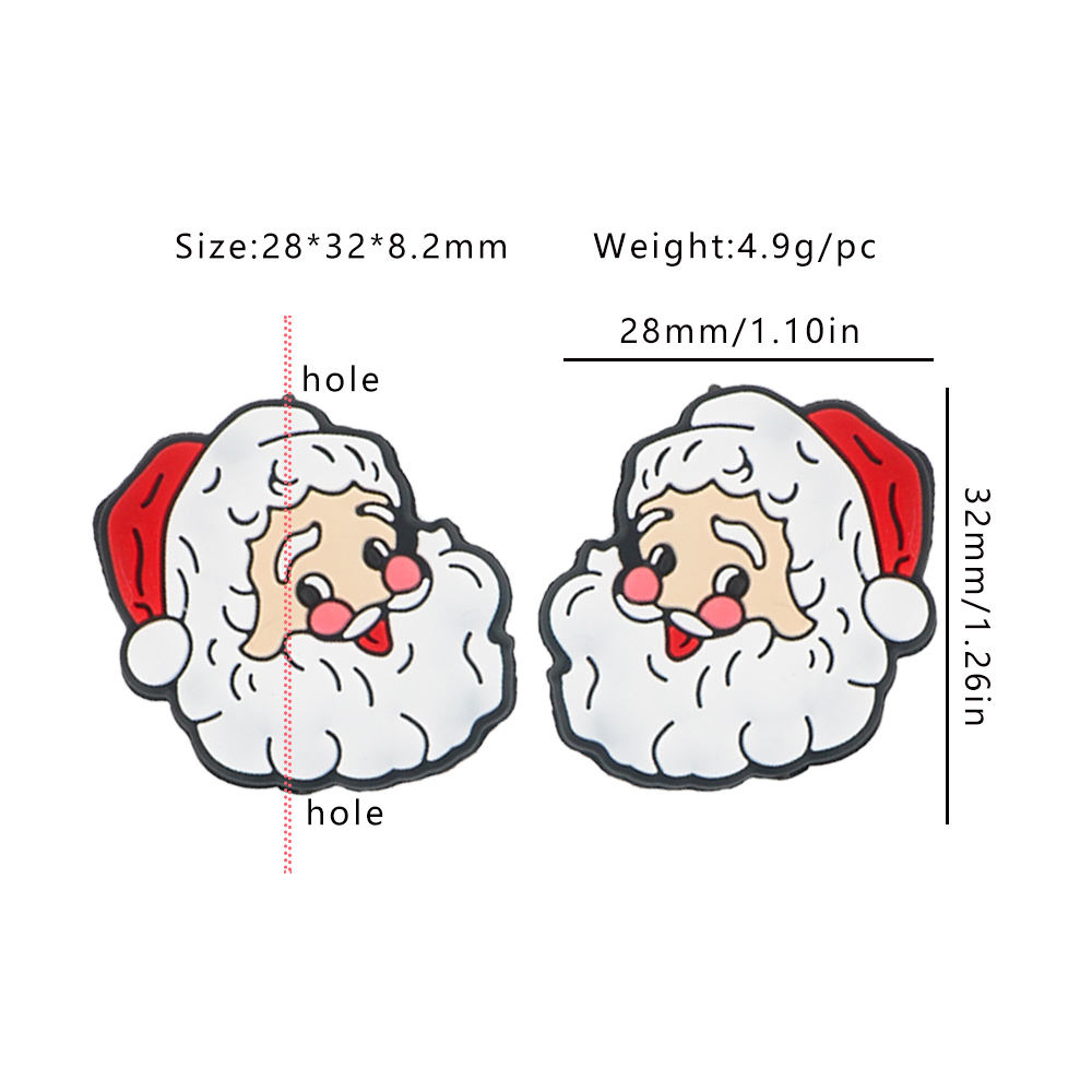 Santa Claus Head bead SA299