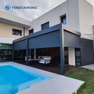 Pérgola de Aluminio con Rejillas Multifuncionales, Resistente al Calor y al Sol, para Áreas de Recreo al Aire Libre - Product Image 2