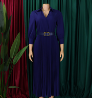Conçu sur mesure femme grande taille robe col en V taille haute mi-longueur manches trois quarts automne parapluie Grace robes