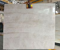 Dalle de quartzite Taj Mahal moderne en marbre menthe Delicatus brésilien pour la construction d'hôtels