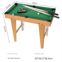 LXY-N860 Juego de Billar Pequeño para Interacción Padres-Hijos, Mini Mesa de Billar con Bolas de Billar