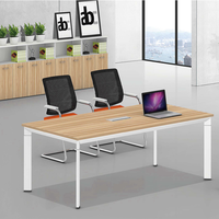 Support de bureau de travail en aluminium et acier moderne Support de table de réunion Pieds en acier de boutique pour le support de bureau du directeur