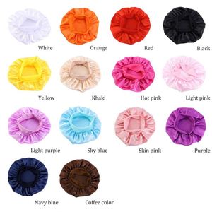 Kids Satin Bonnet Wide Elastic <b>Band</b> Sleeping Cap Custom Logo Soft Silk Single Layer Night Hair <b>Hats</b> for Teens Toddler Child - Product Image 3