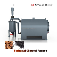 Machine de carbonisation horizontale de plaques de déchets de meubles de marque Trustworthy Maker pour la production de conditionneur de sol et de carburant industriel