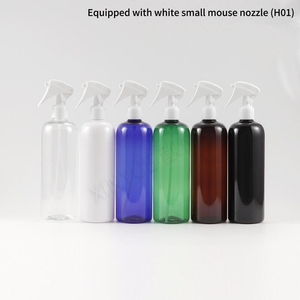 Pet 500ml 16oz Brown Black White clear Amber Black <b>Empty</b> Alcohol Plastic Hair Plastic Trigger <b>Spray</b> <b>Bottle</b> - Product Image 2