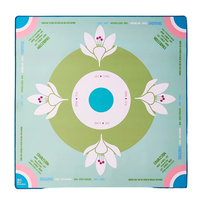 Tapis de Mahjong de Luxe Pliable Imprimé Premium, Base Antidérapante en Caoutchouc, Réduction du Bruit, Tapis de Table Portable à Motifs Colorés pour Poker à Domicile