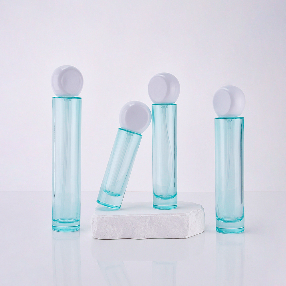 cosmetics packaging set skincare luxury empty teal